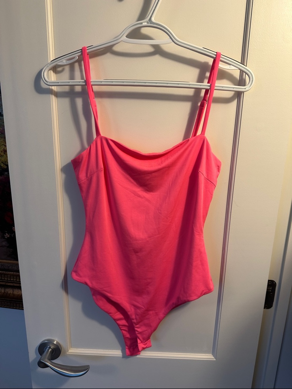 Princess Polly Hot Pink Cowl Neck Bodysuit